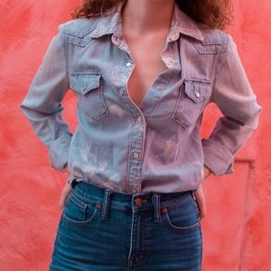 Denim Button-Up